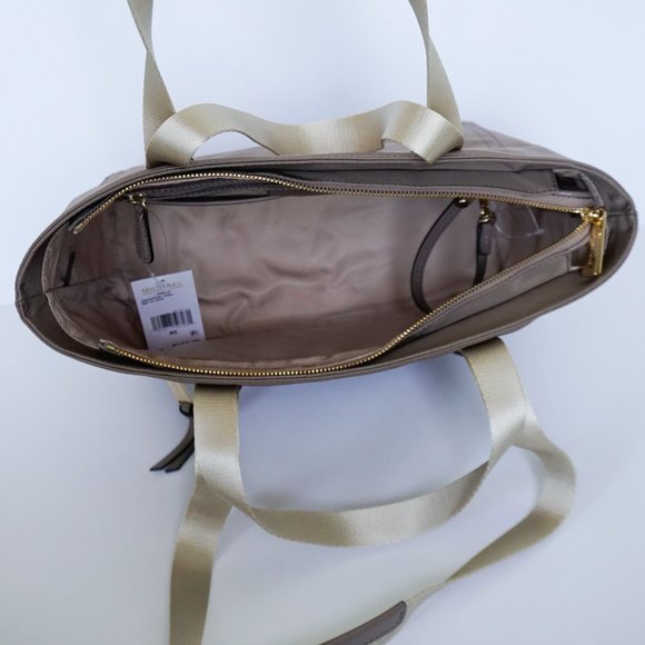 Michael Kors Polly MD Tote Nylon Tote Bag Dune - Picture 6 of 12